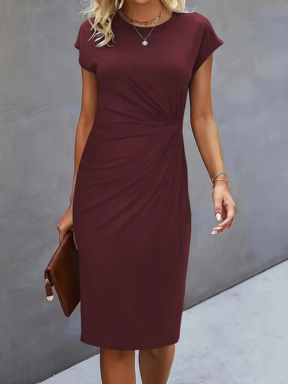 Variant image for Women's Classic High-Quality Dress with Scoop Neck-49