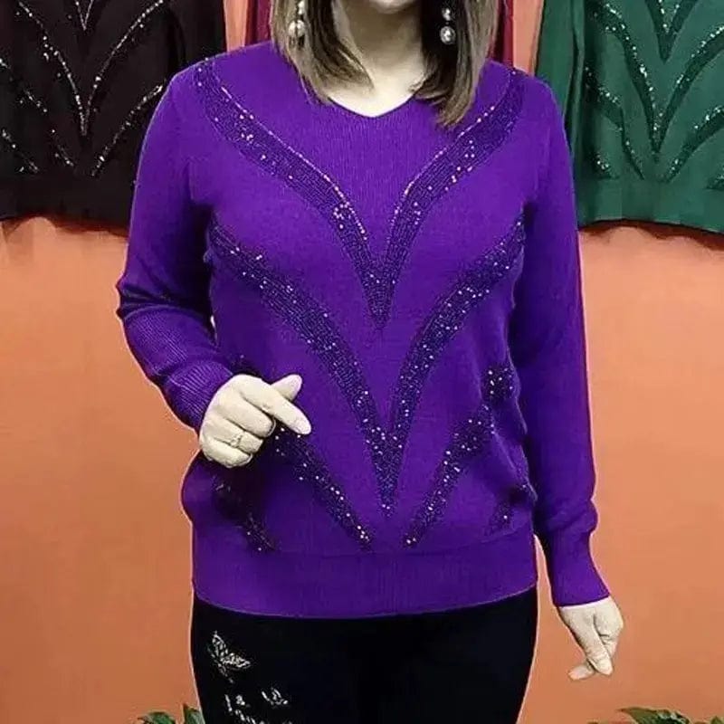 Katie - V-neck Sweater - Elegant - Timeless Style - Ideal for Winter