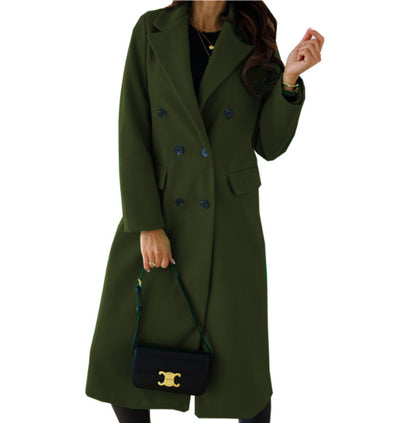 Leah - Long Coat - Chic - Timeless Style - Ideal for Winter