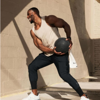Men's Modern Jogger Cargo Pants with Large Pockets | Perfect for Outdoor Activities