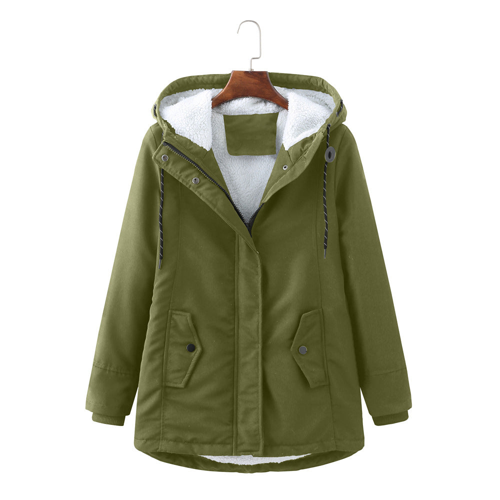 Winter Jacket With Fleece And Capuchon Elegant Parka For Women | Ideal for Winter