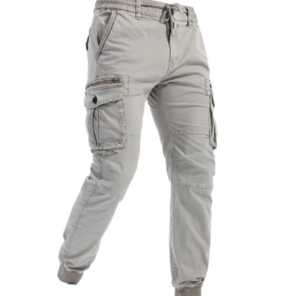 Men's Cargo Pants with Elastic Waistband and Pockets | Perfect for Outdoor Activities