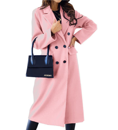 Leah - Long Coat - Chic - Timeless Style - Ideal for Winter