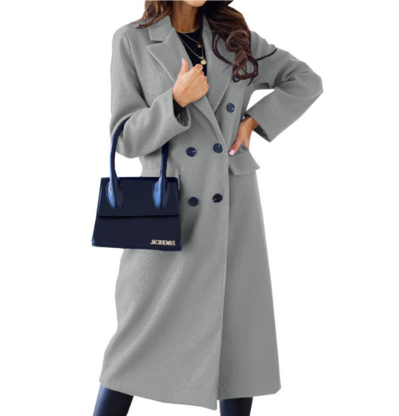 Leah - Long Coat - Chic - Timeless Style - Ideal for Winter