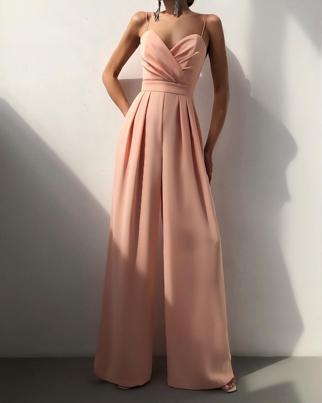 Women's Elegant Spaghetti Strap Wide Leg Jumpsuit | Ideal for Summer