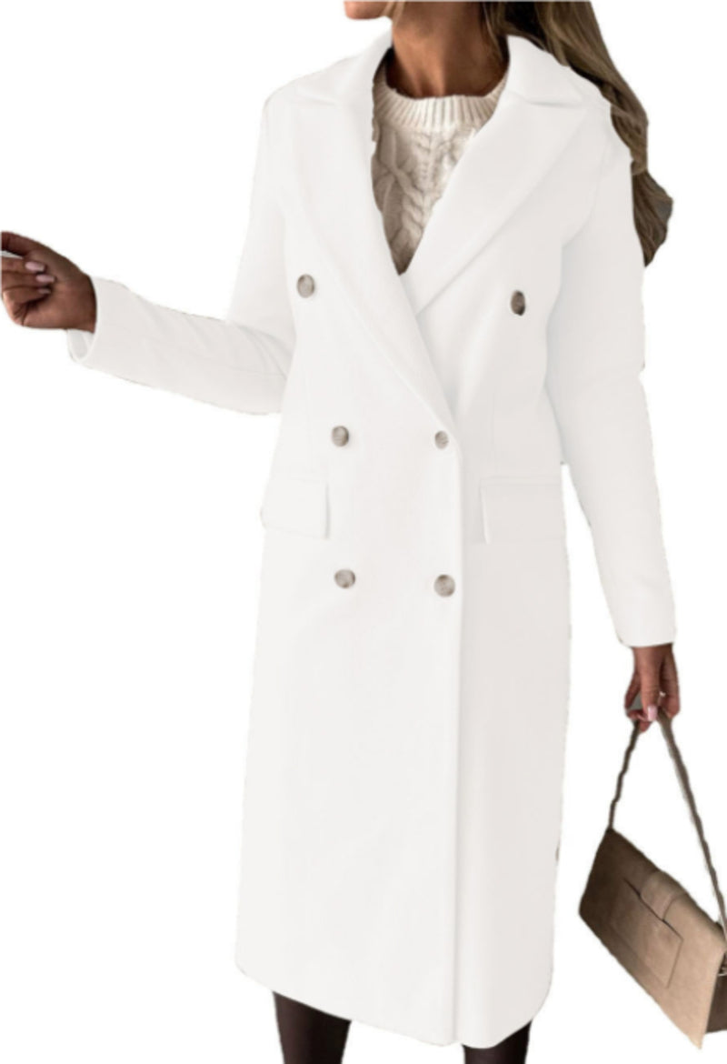 Leah - Long Coat - Chic - Timeless Style - Ideal for Winter