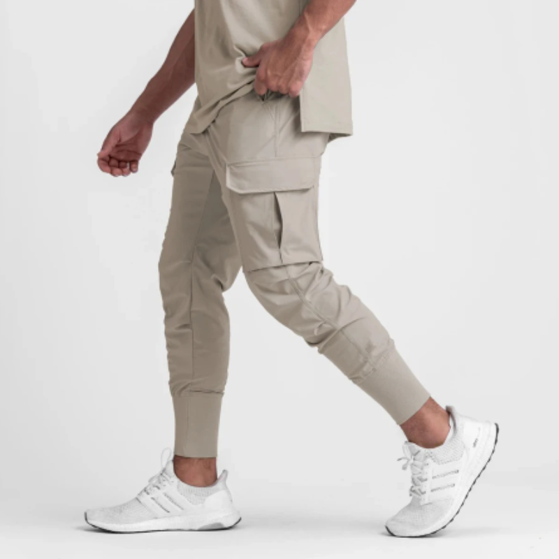 Men's Modern Jogger Cargo Pants with Large Pockets | Perfect for Outdoor Activities