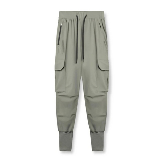 Men's Military-Style Multi-Pocket Cargo Pants with Elastic Waist | Perfect for Casual Days