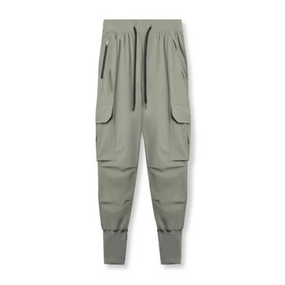 Men's Military-Style Multi-Pocket Cargo Pants with Elastic Waist | Perfect for Casual Days