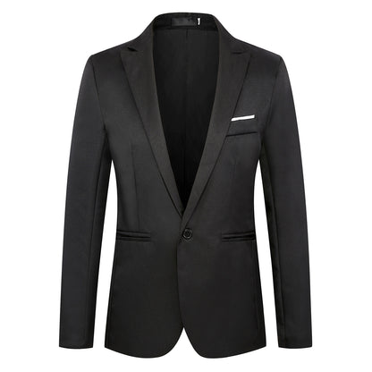 Men's Casual Slim Fit One Button Blazer | Ideal for All Seasons