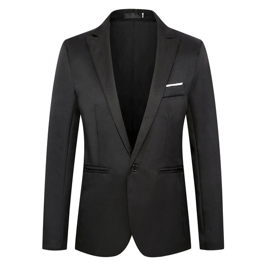 Men's Casual Slim Fit One Button Blazer | Ideal for All Seasons