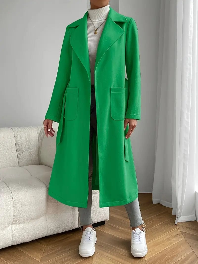 Leah - Long Coat - Chic - Timeless Style - Ideal for Winter