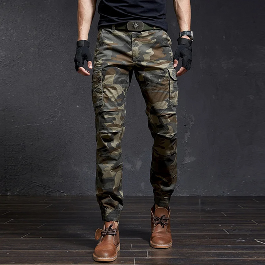 Men's Military-Style Skinny Cargo Pants in Classic Colours | Perfect for Outdoor Activities