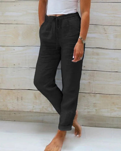 Lindsay - Elegant Casual Trousers - For Women | Comfortable Style