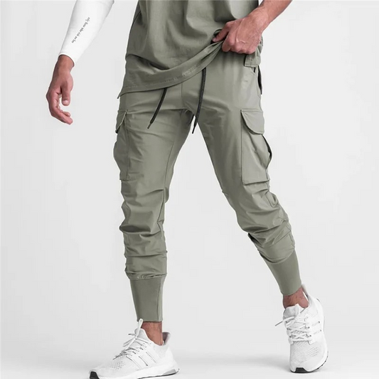 Men's Modern Jogger Cargo Pants with Large Pockets | Perfect for Outdoor Activities