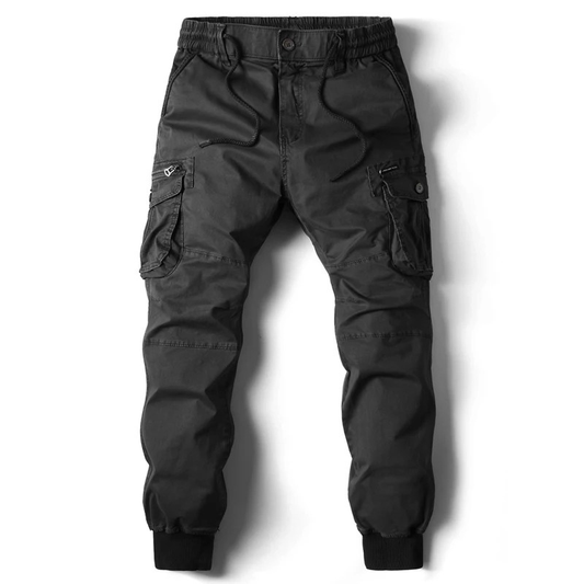 Men's Cargo Pants with Elastic Waistband and Pockets | Perfect for Outdoor Activities