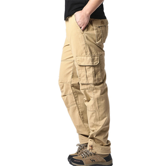 Men's Plus Size Tactical Cargo Pants with Stretch Waist | Perfect for Outdoor Activities