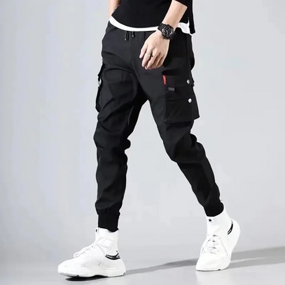 Men's Stylish Jogging Pants with Side Pockets and Elastic Cuffs | Perfect for Casual Days