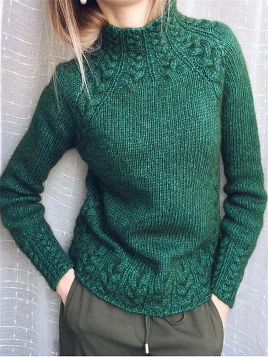 Women's Trendy Slim Fit Cable Knit Jumper | Ideal for Winter