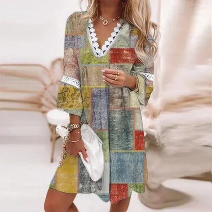 Women's Breezy Floral Summer Dress with Lightweight Fabric