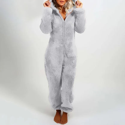 Women's Stylish Winter Hooded Overall Pajama | Ideal for All Seasons