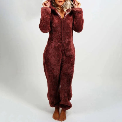 Women's Stylish Winter Hooded Overall Pajama | Ideal for All Seasons