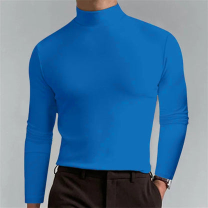 Men's Casual Slim Fit Fleece Turtleneck Sweater, Warm and Trendy | Ideal for Autumn/Winter
