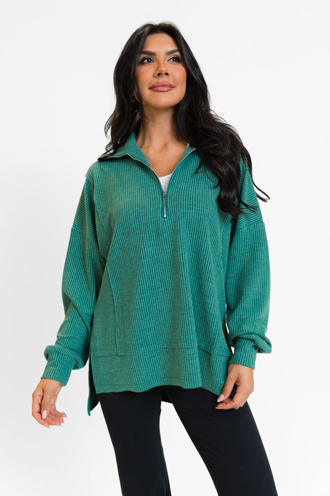 Women's Warm Loose Fit Half Zip Knit Jumper | Ideal for Winter