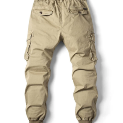 Men's Cargo Pants with Elastic Waistband and Pockets | Perfect for Outdoor Activities