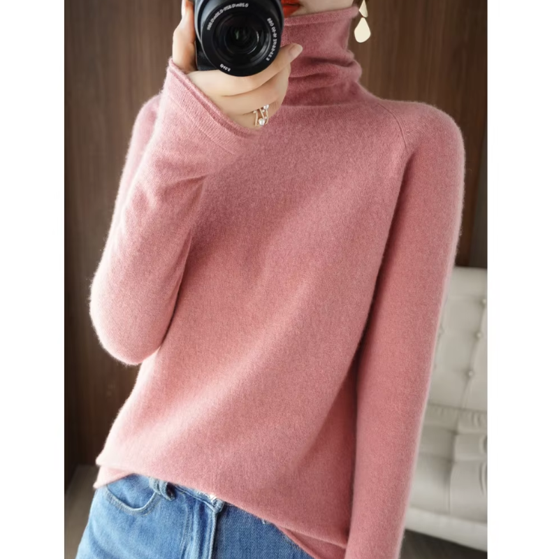 Women's Breathable High-neck Jumper for Women | Ideal for Winter