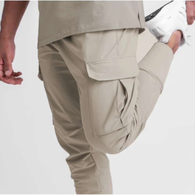 Men's Modern Jogger Cargo Pants with Large Pockets | Perfect for Outdoor Activities