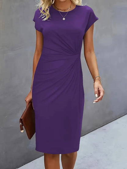 Variant image for Women's Classic High-Quality Dress with Scoop Neck-43