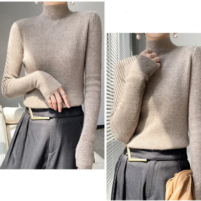 Thick Slim Fit Woolen Turtleneck Jumper for Women | Ideal for Winter