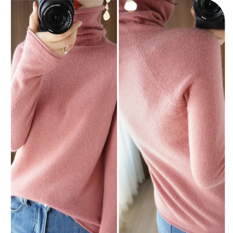 Women's Breathable High-neck Jumper for Women | Ideal for Winter