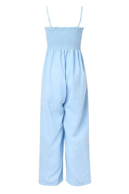Women's Casual Sleeveless Summer Jumpsuit with Pockets | Ideal for Summer