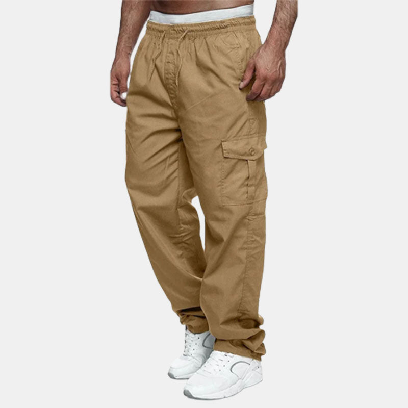 Men's Loose Fit Cargo Pants with Multiple Pockets | Perfect for Casual Days