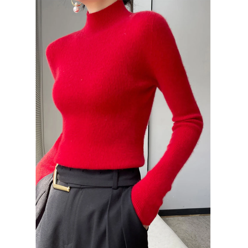 Thick Slim Fit Woolen Turtleneck Jumper for Women | Ideal for Winter