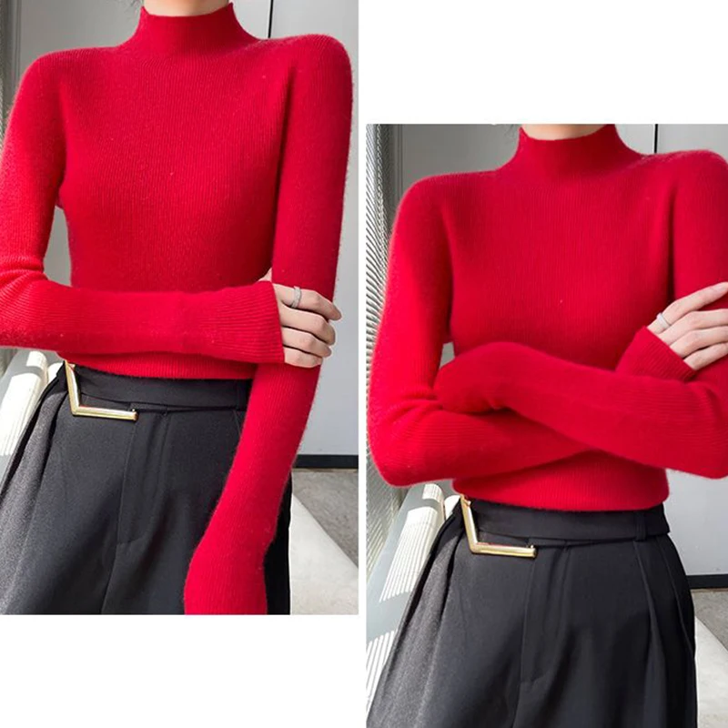 Thick Slim Fit Woolen Turtleneck Jumper for Women | Ideal for Winter