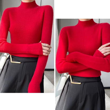 Thick Slim Fit Woolen Turtleneck Jumper for Women | Ideal for Winter