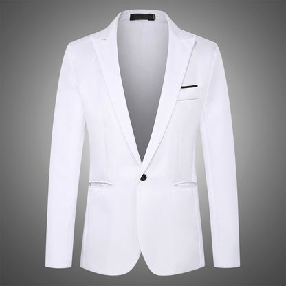 Men's Casual Slim Fit One Button Blazer | Ideal for All Seasons