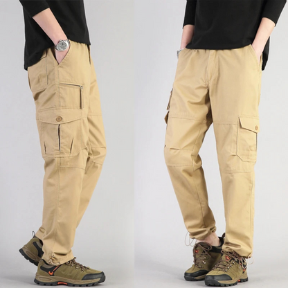 Men's Plus Size Tactical Cargo Pants with Stretch Waist | Perfect for Outdoor Activities