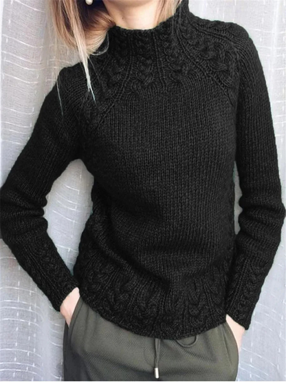 Women's Trendy Slim Fit Cable Knit Jumper | Ideal for Winter
