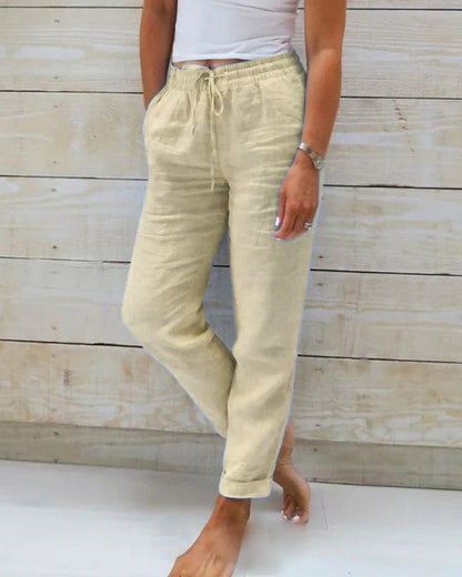 Lindsay - Elegant Casual Trousers - For Women | Comfortable Style