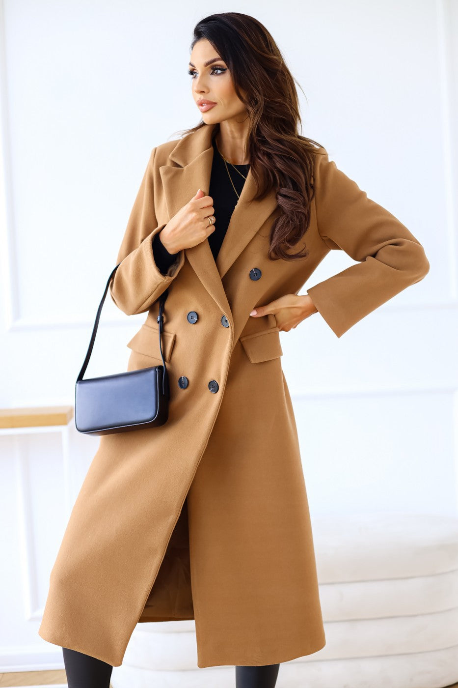 Leah - Long Coat - Chic - Timeless Style - Ideal for Winter