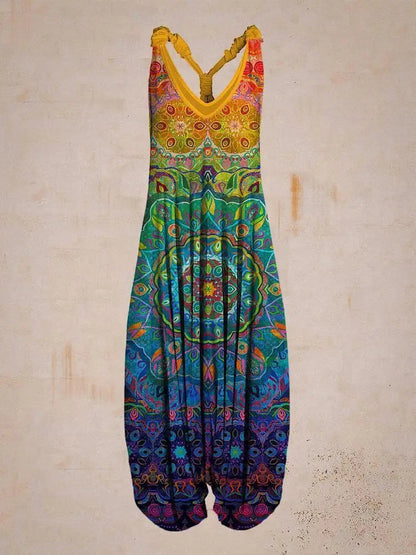 Women's Stylish Boho Sleeveless Jumpsuit | Ideal for summer