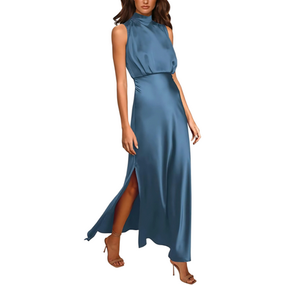 Women's Elegant Silk Maxi Dress