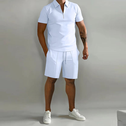 Evan - Polo Shirt and Shorts Set - Casual - Casual Couture - Everyday Wear
