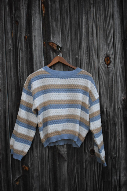 Women's Comfortable Striped Knit Jumper | Ideal for Winter