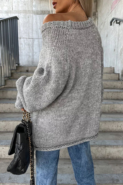 Women's Loose Wide Neck Cashmere Jumper | Ideal for Winter