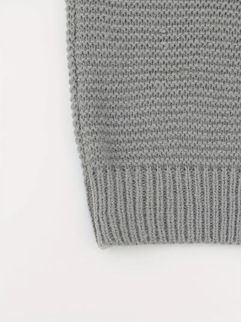 Women's Chic Mid-Length Patterned Knit Cardigan | Ideal for Winter